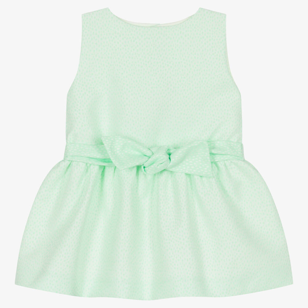 Mebi-Girls Purple Satin Jacquard Bow Dress | Childrensalon Outlet