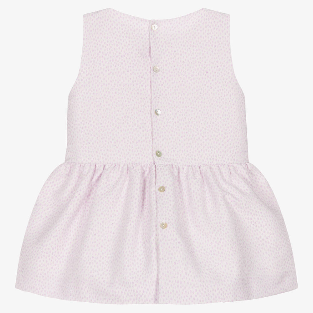 ميبي-فستان ساتان جاكارد لون بنفسجي | Childrensalon Outlet