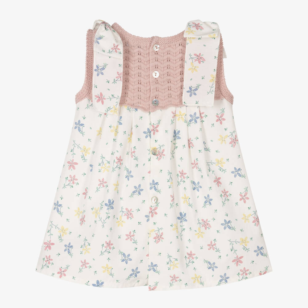 Mebi-Платье из хлопка с розовыми цветами для девочек | Childrensalon Outlet