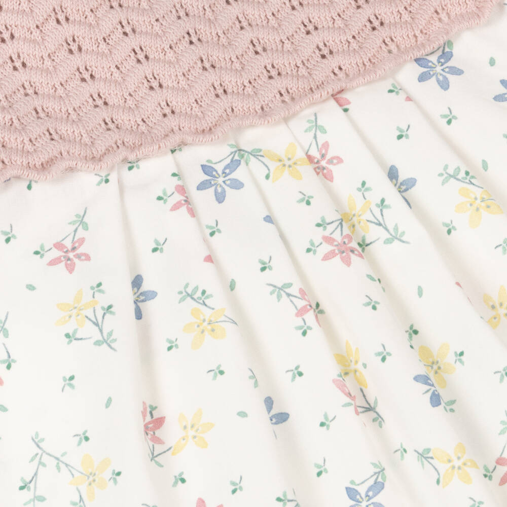 Mebi-Платье из хлопка с розовыми цветами для девочек | Childrensalon Outlet