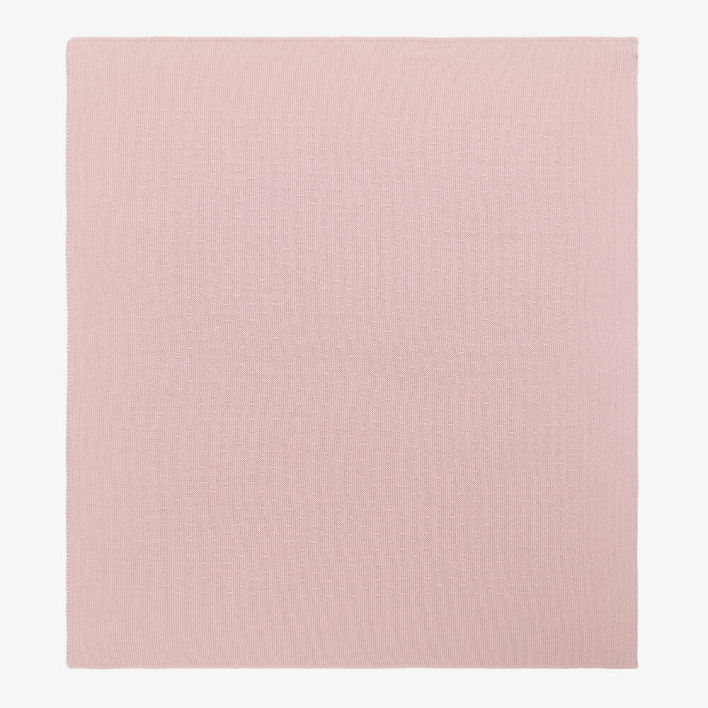 Mebi-Girls Soft Pink Knit Blanket | Childrensalon Outlet
