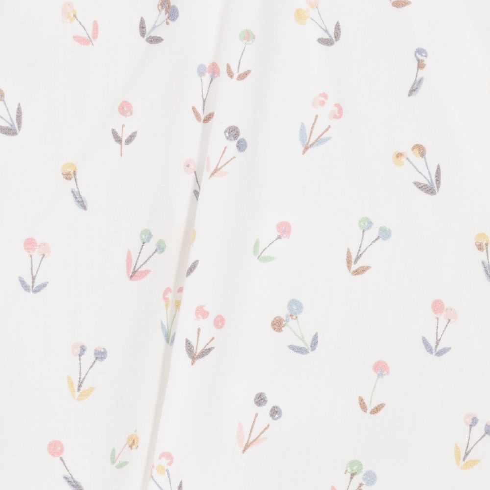 Mebi-Girls White Cotton Blouse | Childrensalon Outlet