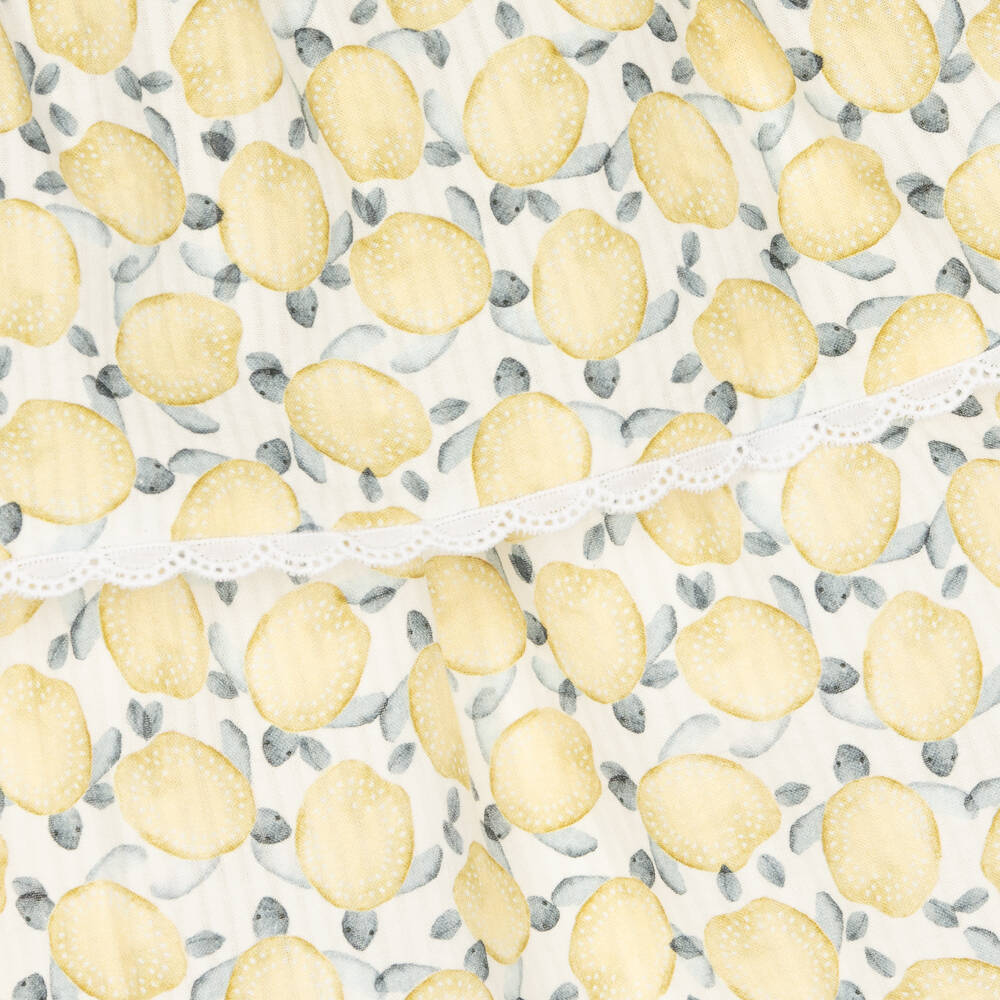 ميبي-فستان قطن لون أصفر | Childrensalon Outlet