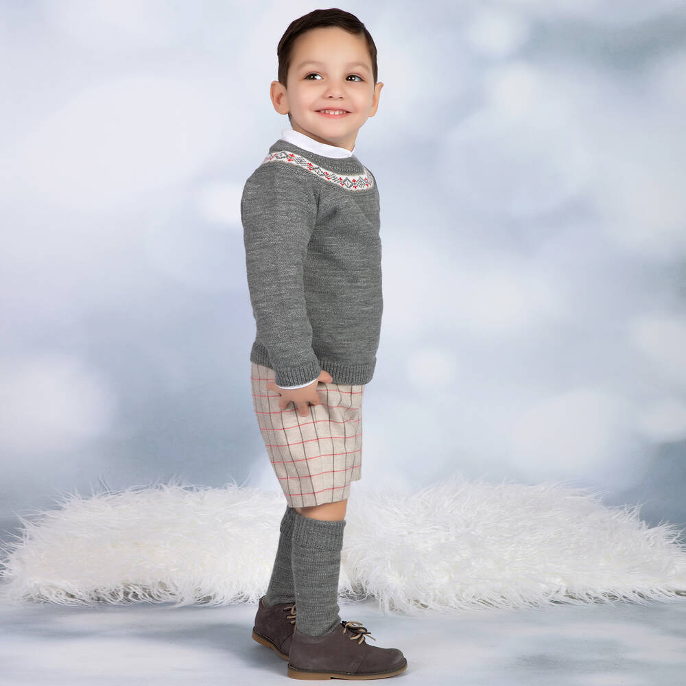 Mebi-Серый комплект из 4 предметов с шортами | Childrensalon Outlet