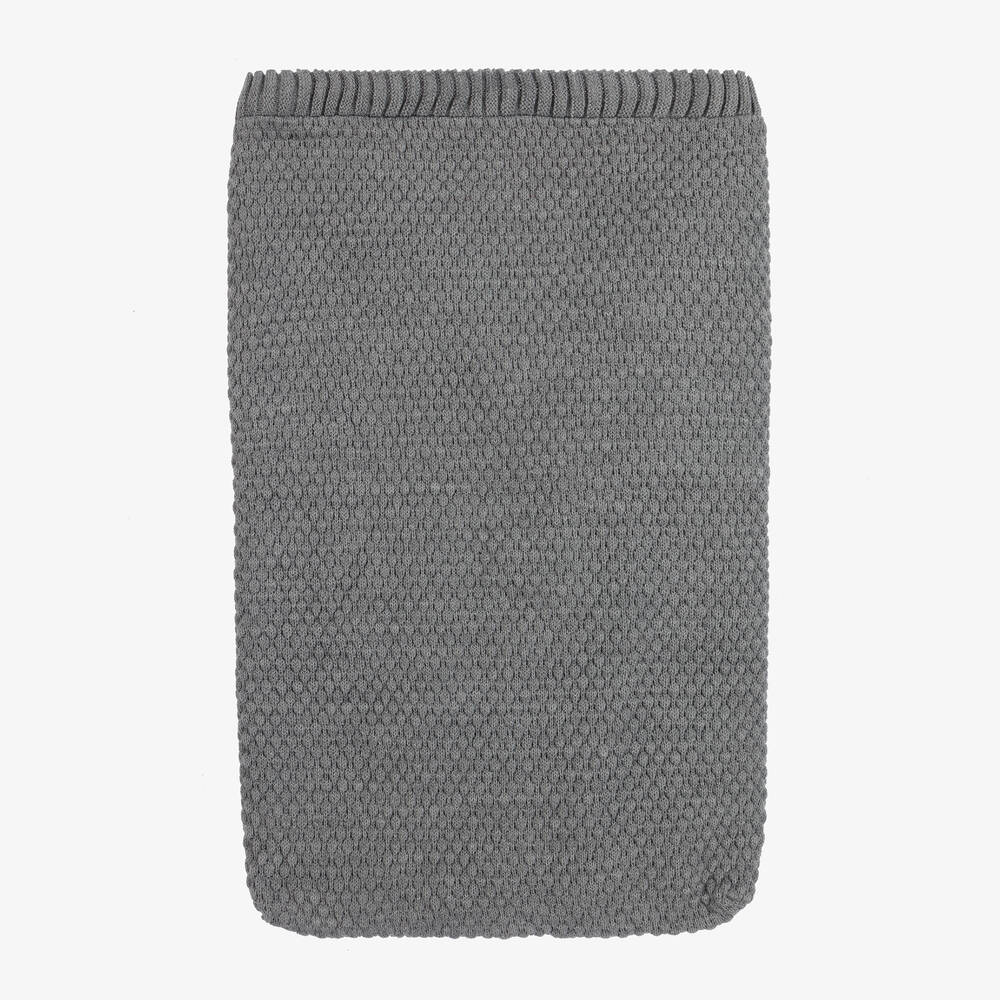 Mebi-Grey Knitted Baby Nest (62cm) | Childrensalon Outlet