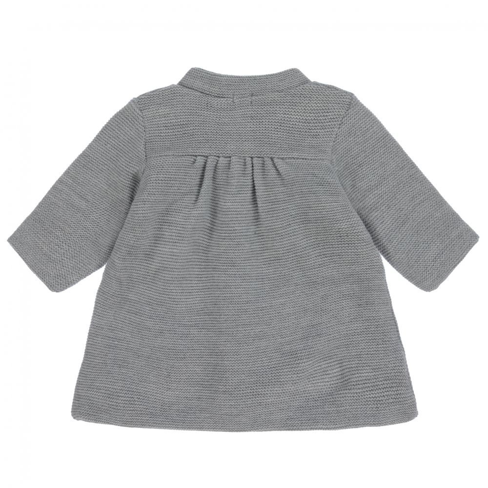 ميبي-Grey Knitted Coat | Childrensalon Outlet