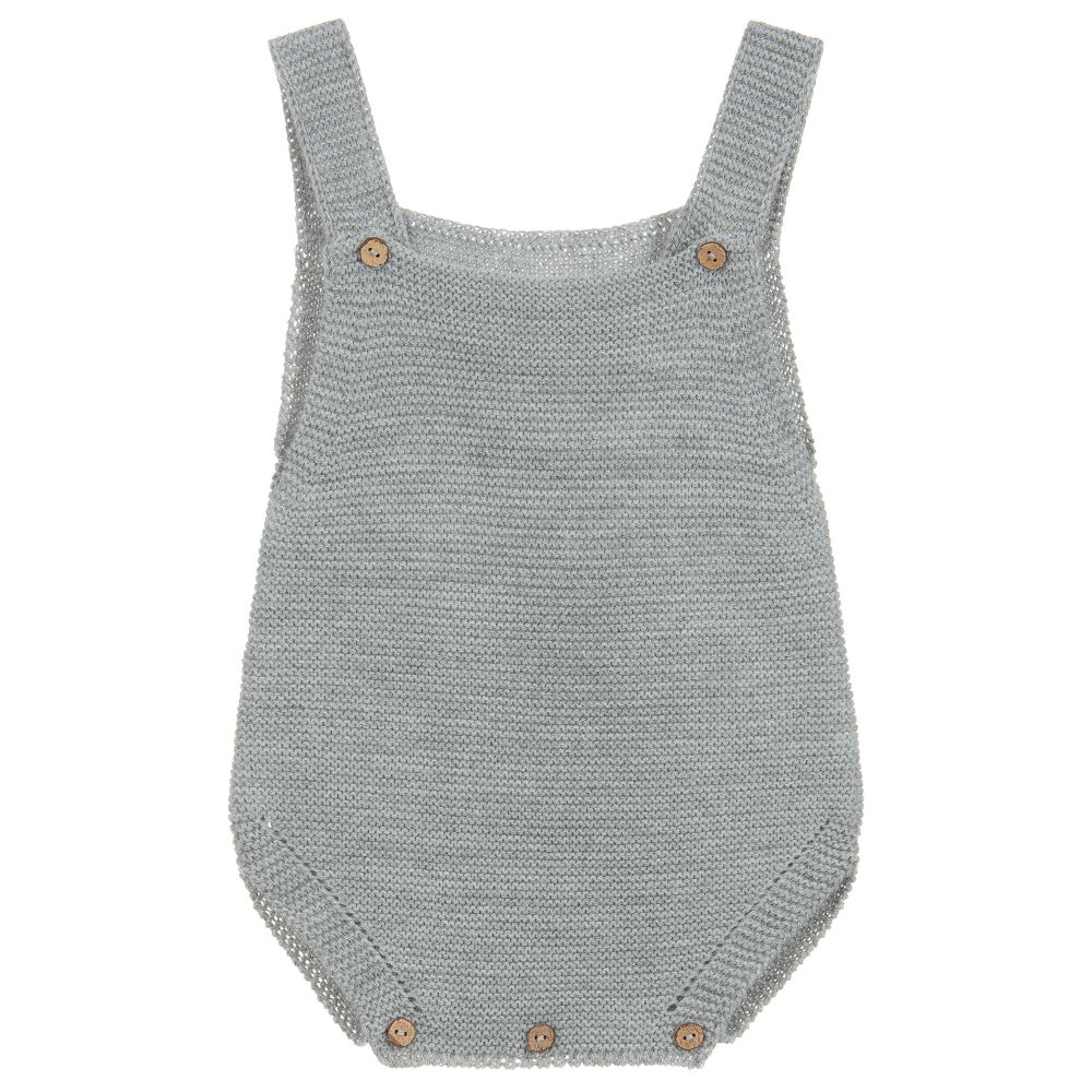 Mebi - Grey Knitted Shortie | Childrensalon