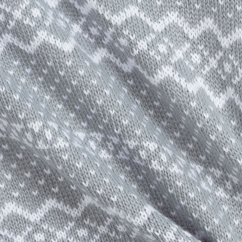 ميبي-كنزة أكريليك محبوك لون رمادي وأبيض للأطفال | Childrensalon Outlet