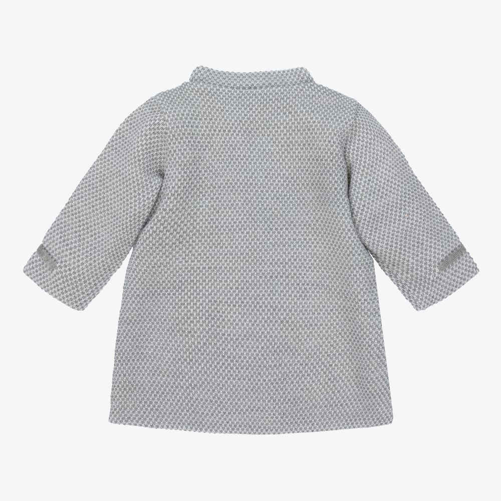 ميبي-Grey Wool & Cashmere Knit Coat | Childrensalon Outlet