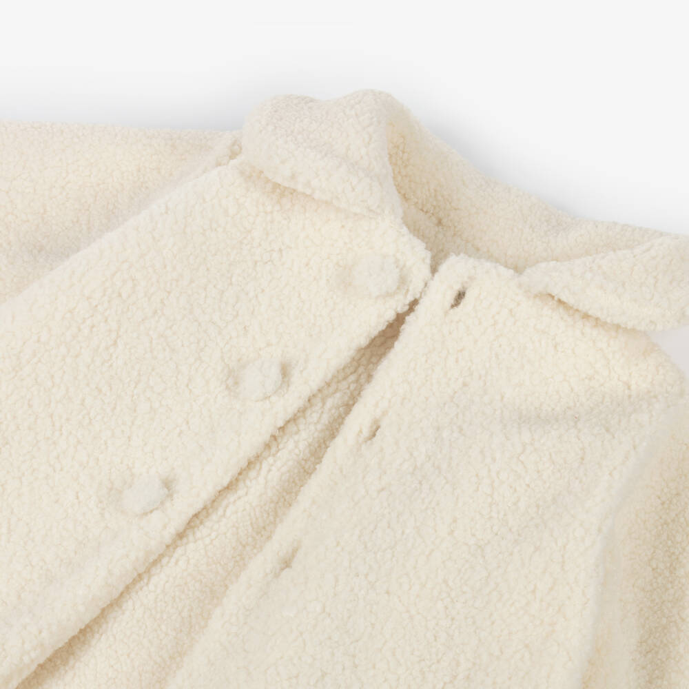 Mebi-Ivory Sherpa Teddy Coat | Childrensalon Outlet