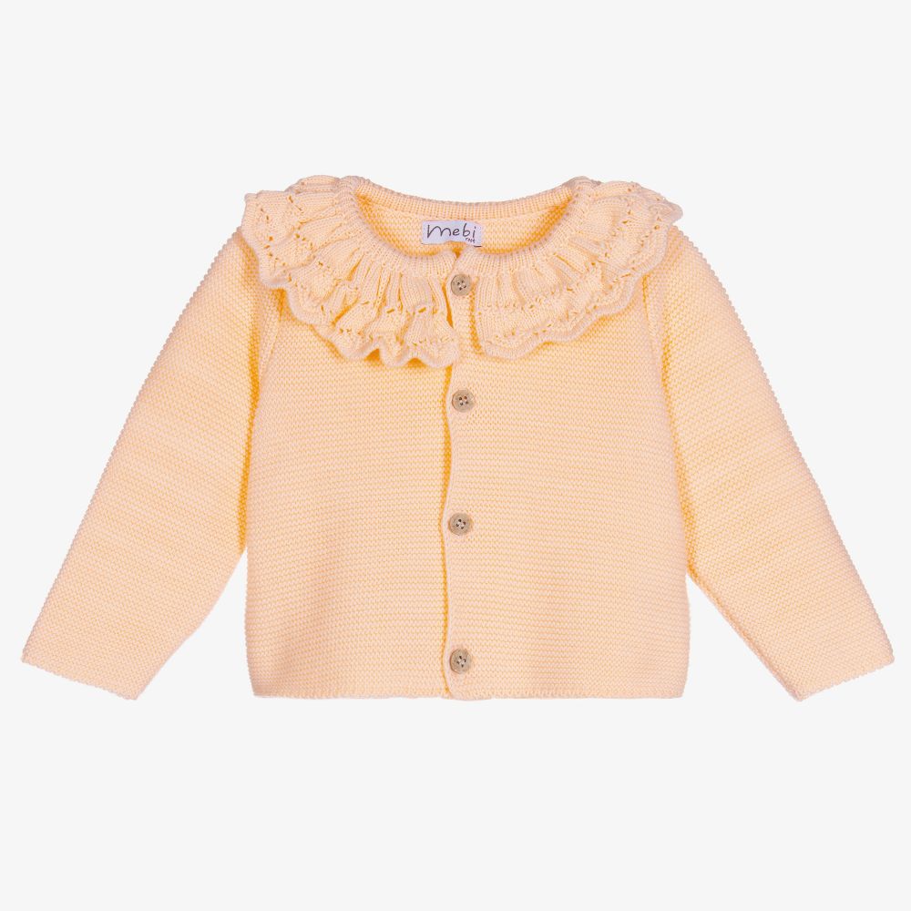 Orange cotton cardigan new arrivals