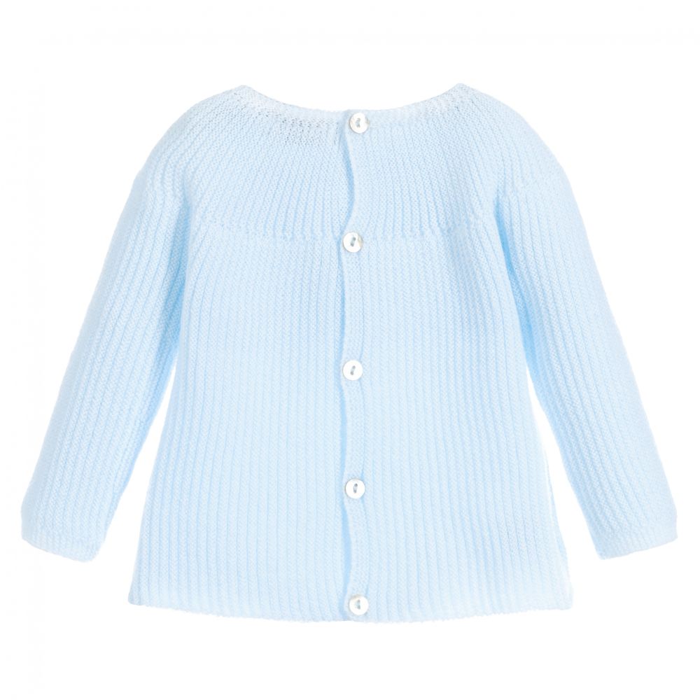 ميبي-كنزة أكريليك محبوك لون أزرق للأطفال | Childrensalon Outlet