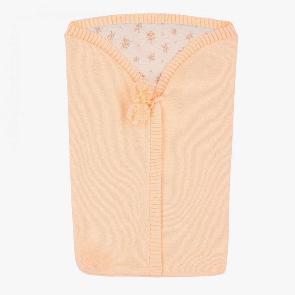 Mebi-Peach Knitted Baby Nest (63cm) | Childrensalon Outlet