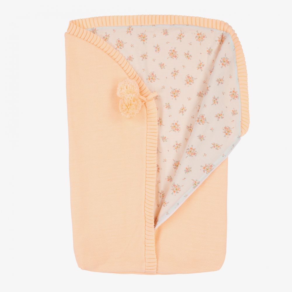 Mebi-Peach Knitted Baby Nest (63cm) | Childrensalon Outlet