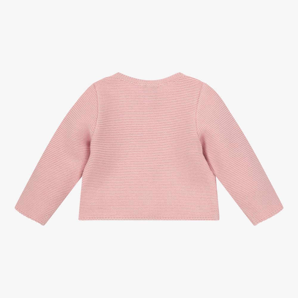 Pink cardigan baby cheap