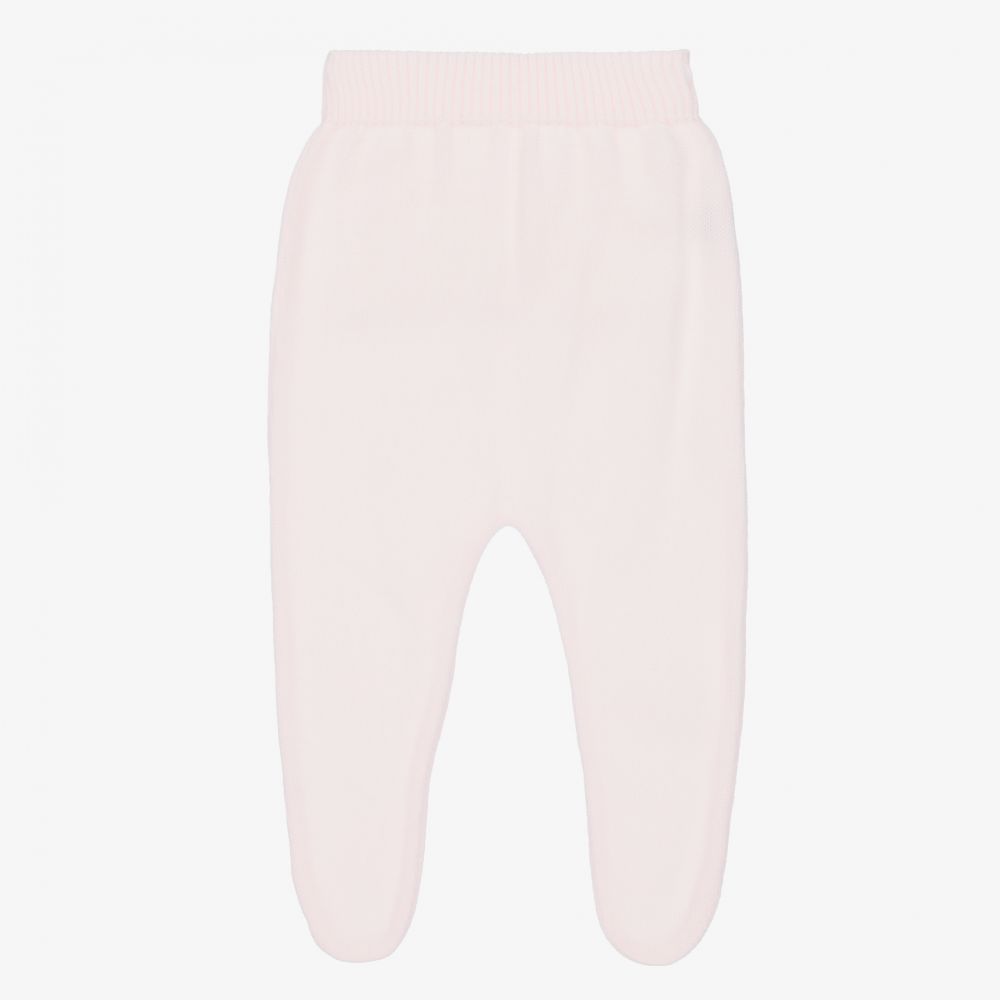 Mebi-Pink Knitted Baby Trousers | Childrensalon Outlet