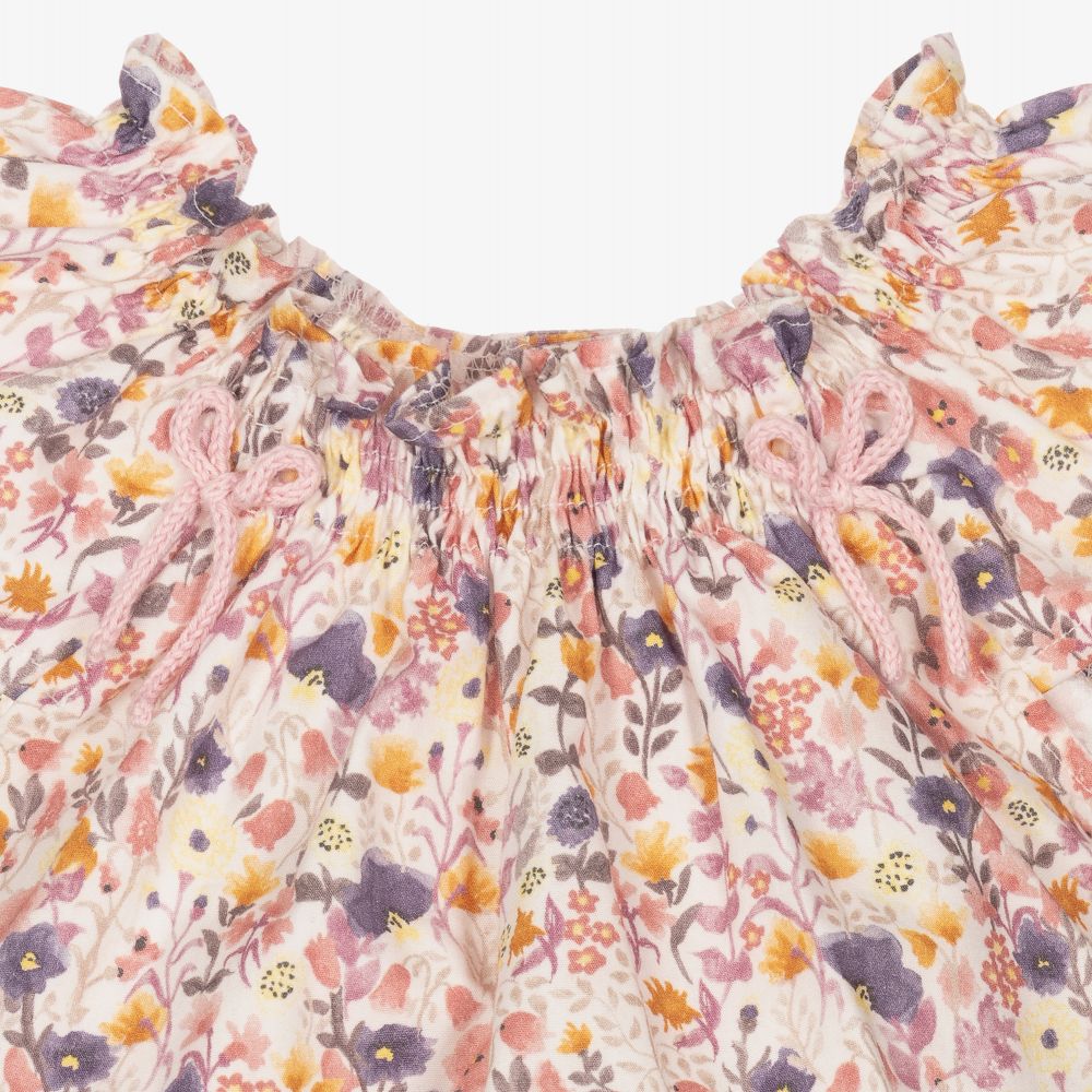 Mebi-Pink & Purple Baby Shorts Set | Childrensalon Outlet