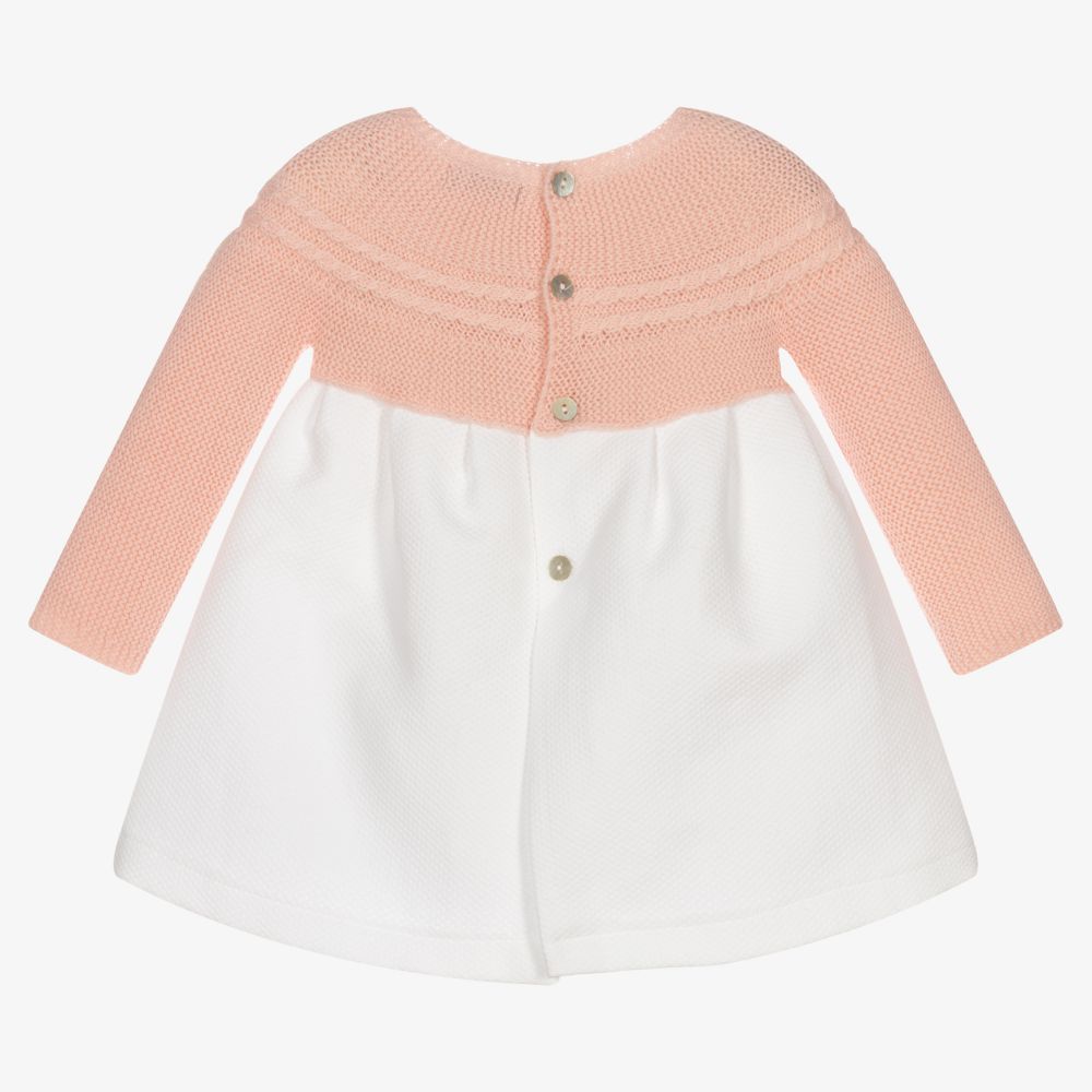 Mebi-Pink & White Baby Dress | Childrensalon Outlet
