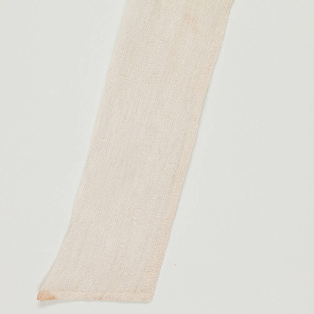 Mebi-Preloved Girls Beige Bow Detail Dress (6 years) | Childrensalon Outlet