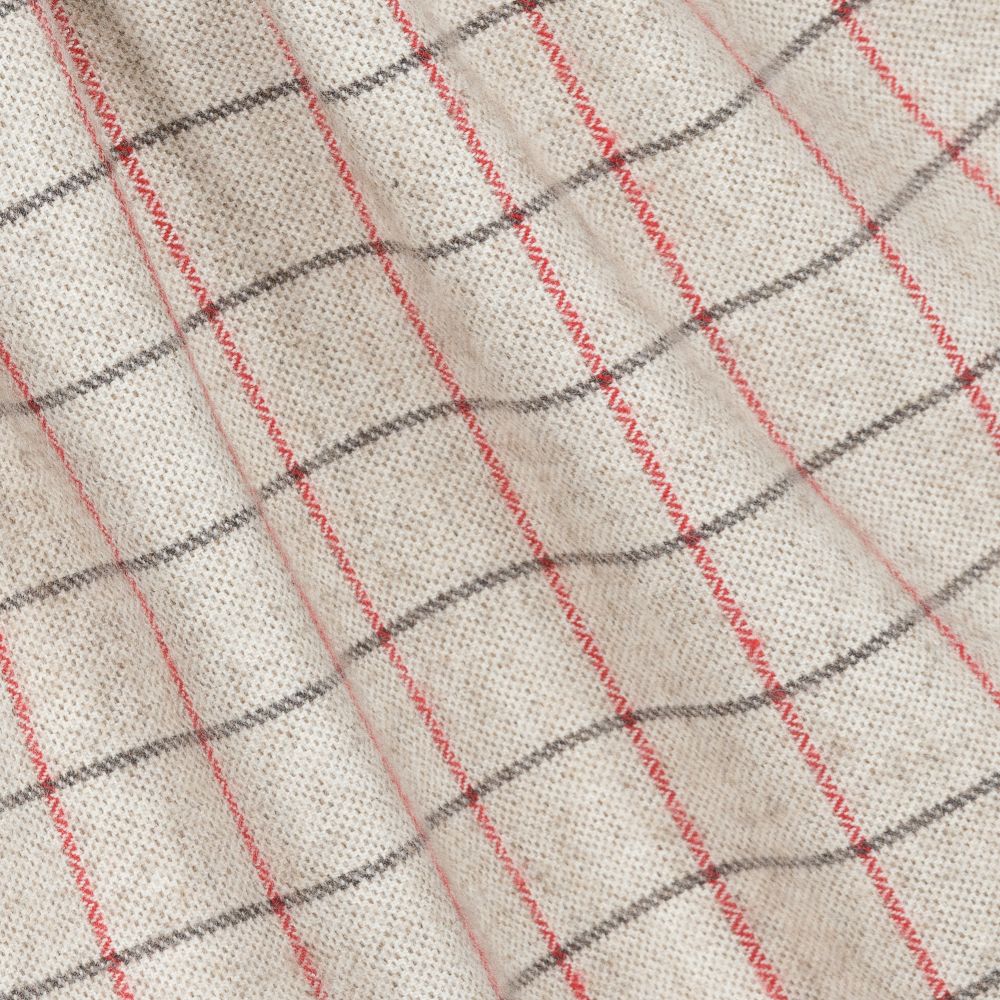 Mebi-Red & Beige Check Dress  | Childrensalon Outlet