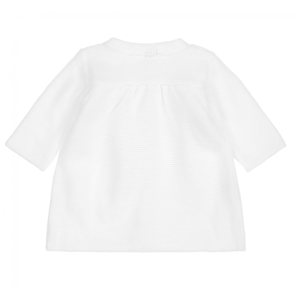 ميبي-White Knitted Coat | Childrensalon Outlet