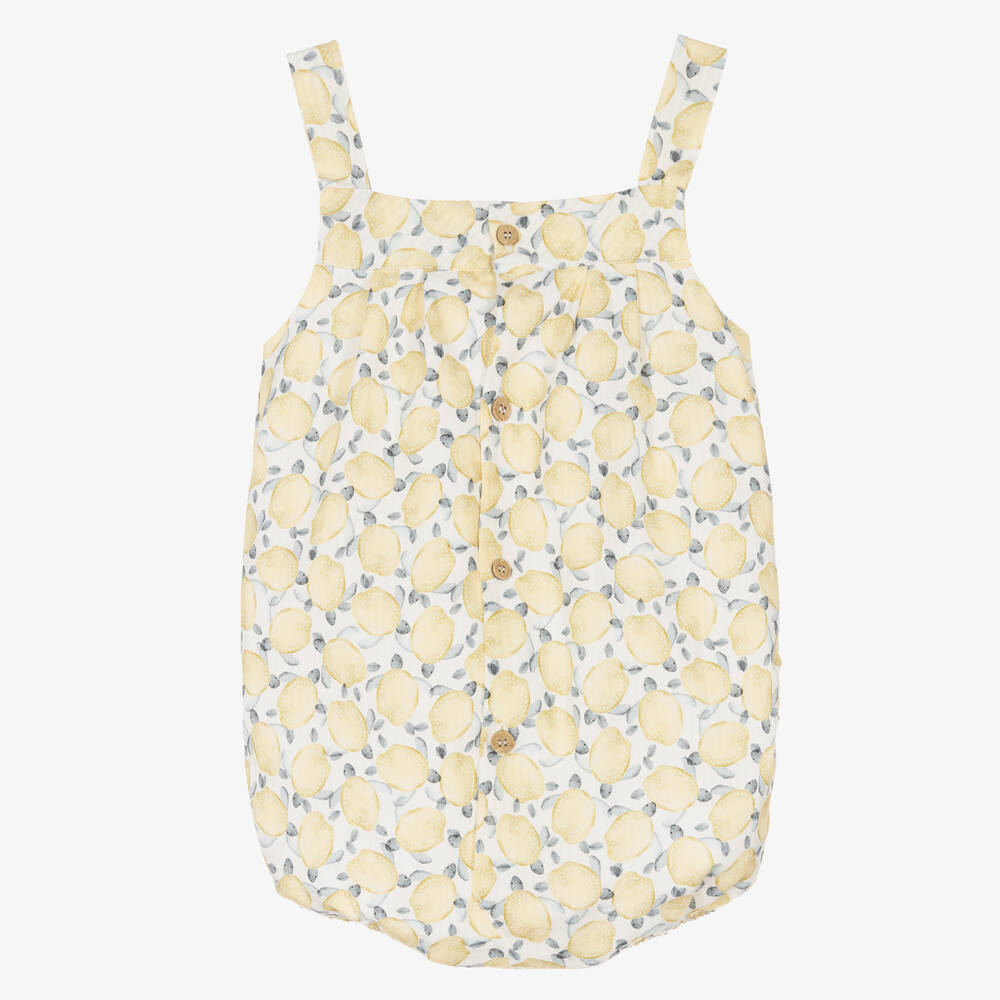 Mebi-Желто-зеленый хлопковый песочник | Childrensalon Outlet