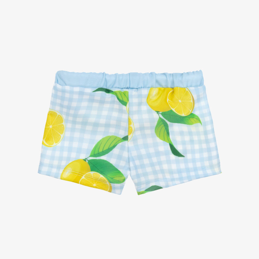 Meia Pata-Boys Lemon Pattern Swim Trunks | Childrensalon Outlet
