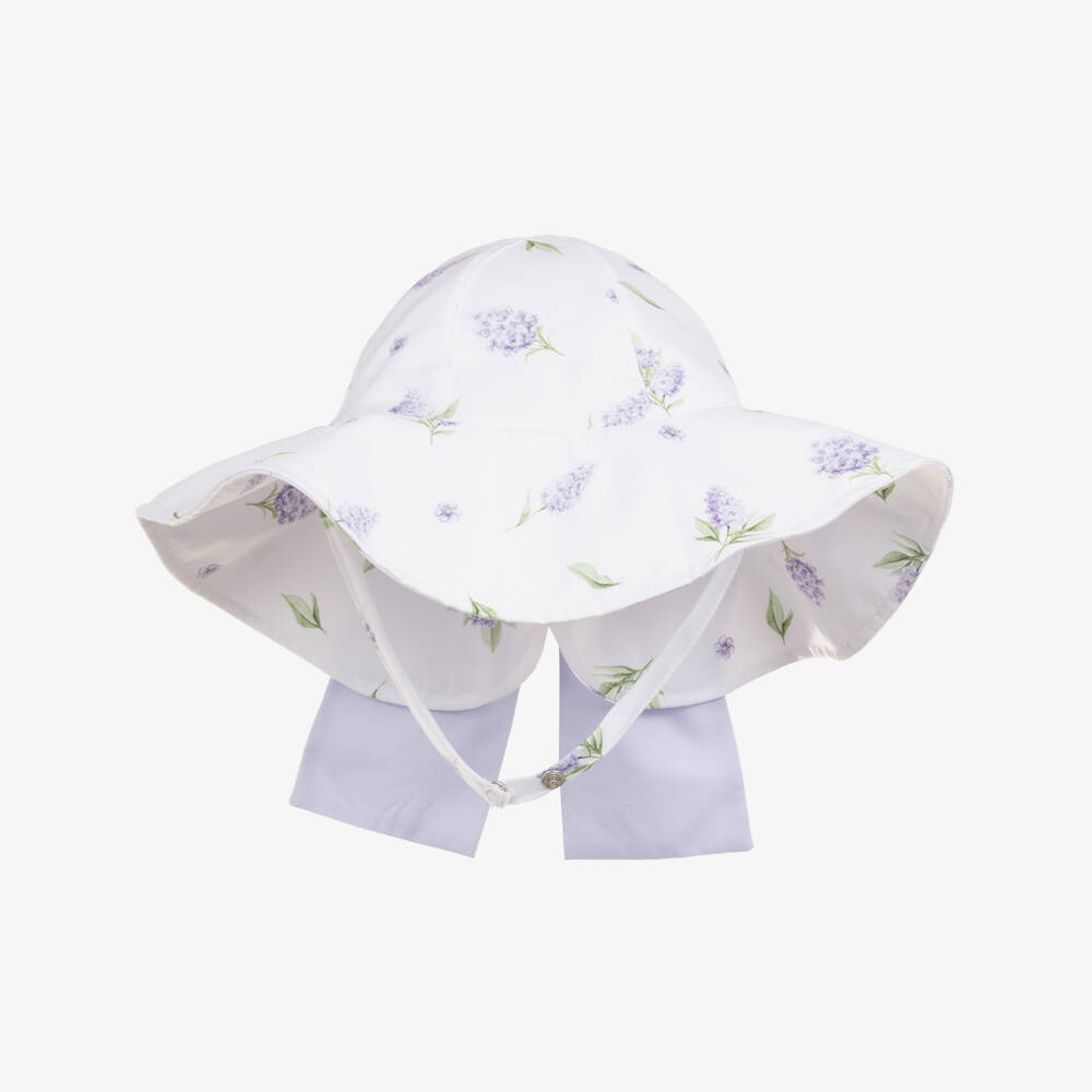 Meia Pata-Lilac Lavender Aop Sun Hat | Childrensalon Outlet