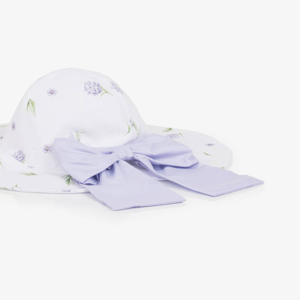 Meia Pata-Lilac Lavender Aop Sun Hat | Childrensalon Outlet