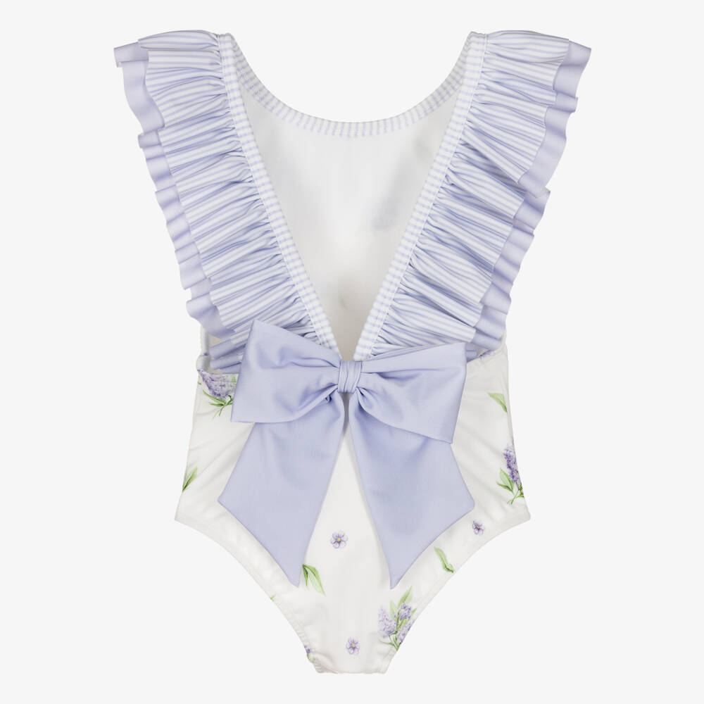 Meia Pata-Lilac Lavender Aop Swimsuit | Childrensalon Outlet