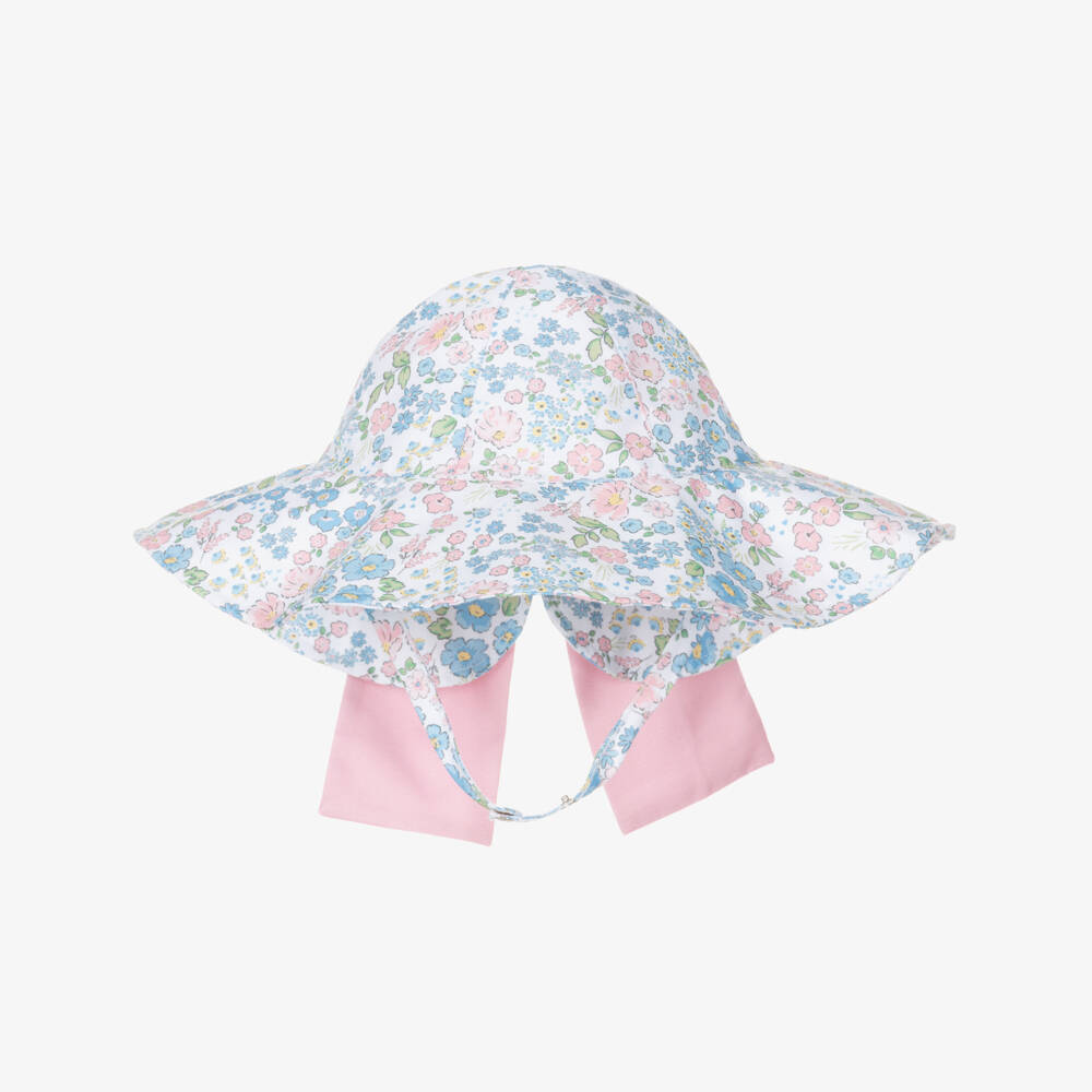 Meia Pata-Multicolour Flowers Liberty Sun Hat | Childrensalon Outlet