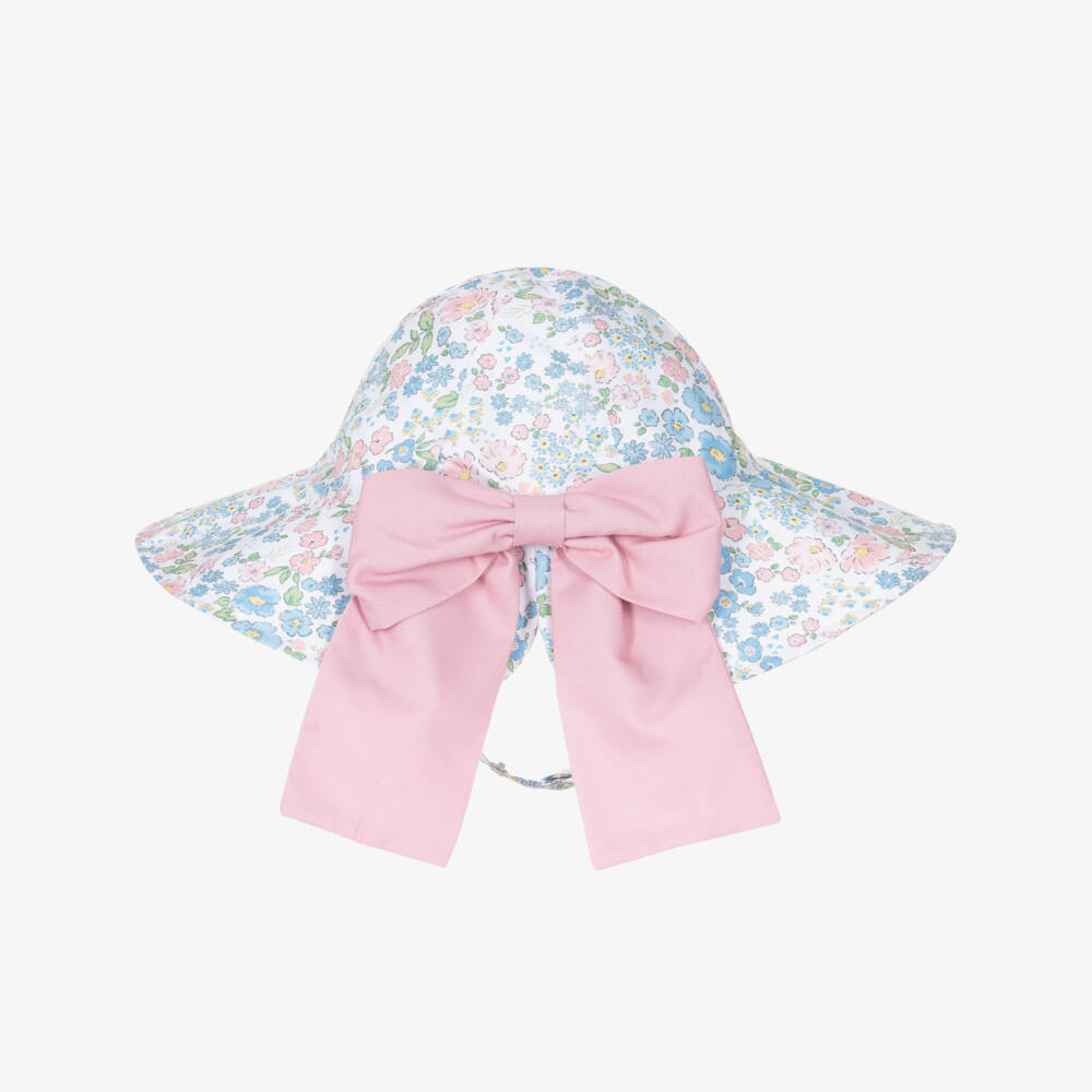 Meia Pata-Multicolour Flowers Liberty Sun Hat | Childrensalon Outlet