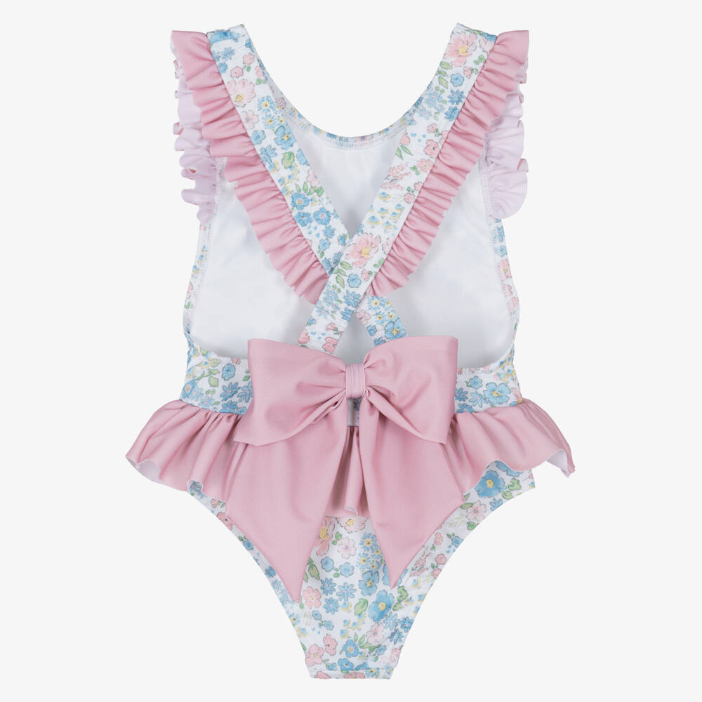 Meia Pata-Multicolour Flowers Liberty Swimsuit | Childrensalon Outlet
