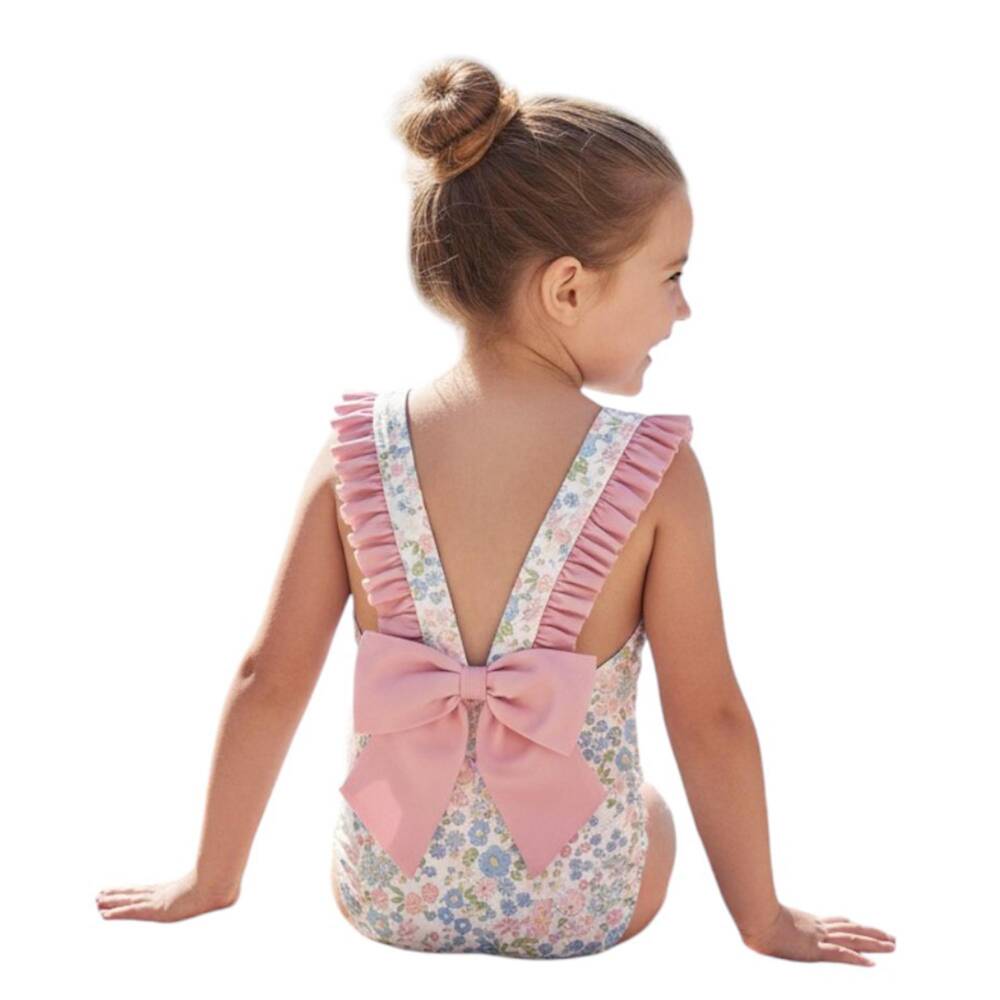 Meia Pata-Multicolour Flowers Liberty Swimsuit | Childrensalon Outlet