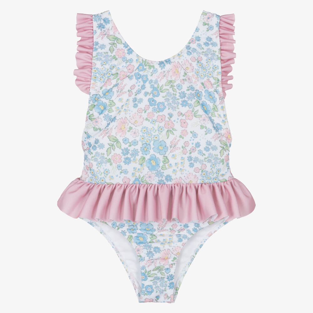 Meia Pata-Multicolour Flowers Liberty Swimsuit | Childrensalon Outlet