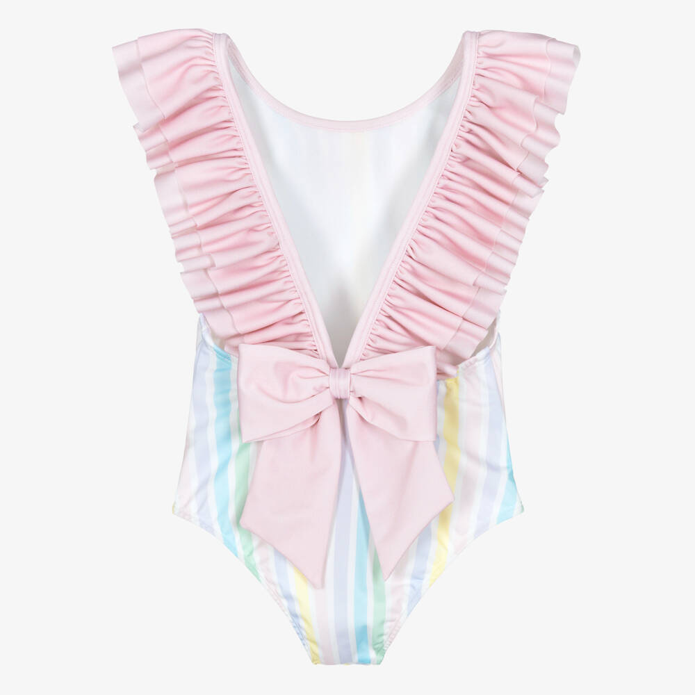 Meia Pata-Multicolour Striped Swimsuit | Childrensalon Outlet