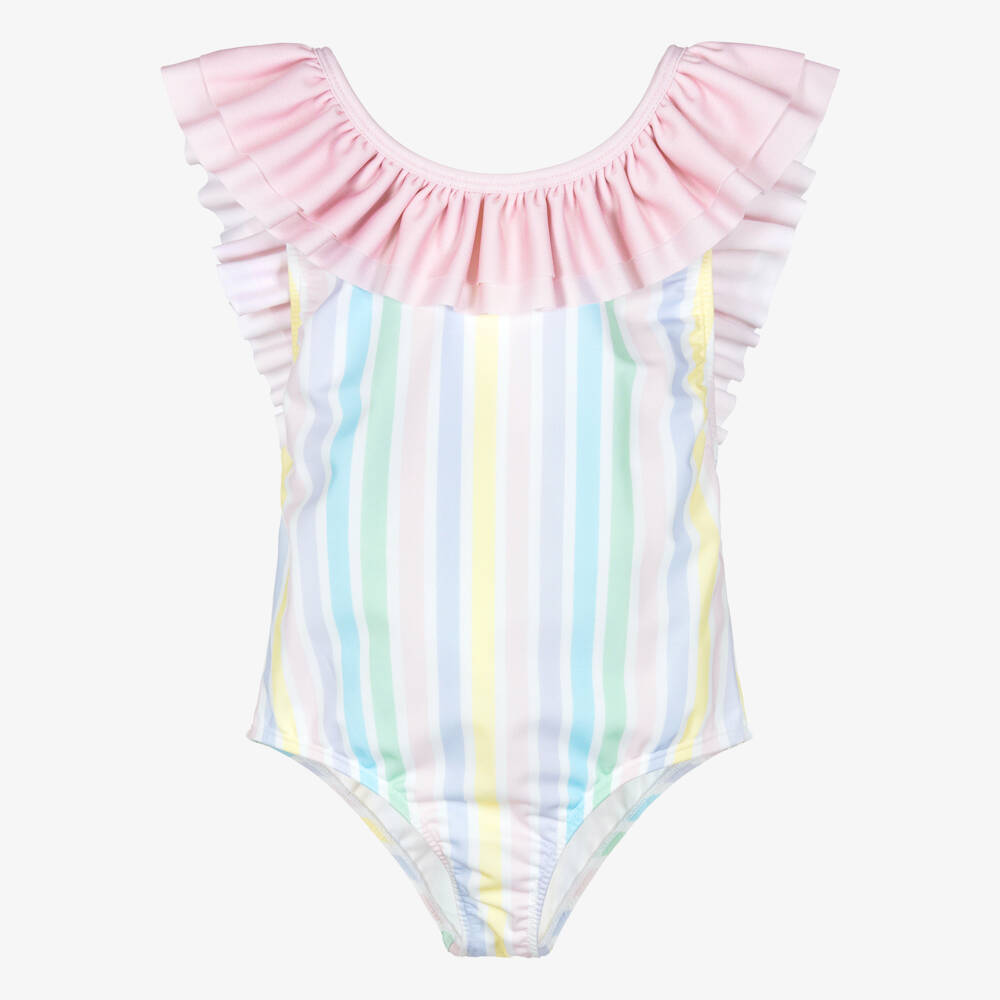 Meia Pata-Multicolour Striped Swimsuit | Childrensalon Outlet