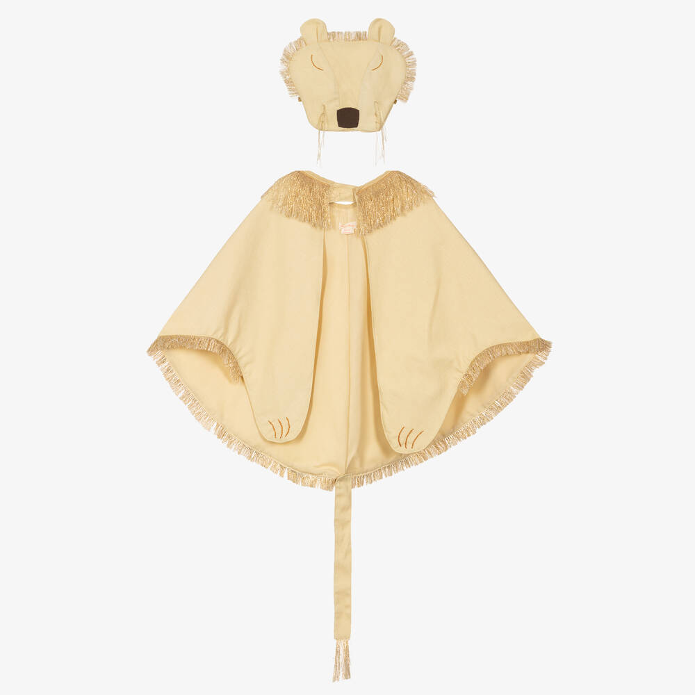 Meri Meri-Beige & Gold Lion Costume | Childrensalon Outlet