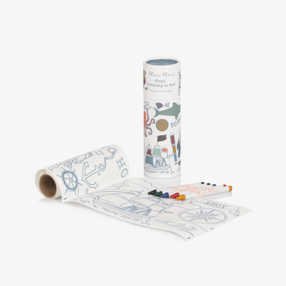Meri Meri-Boys Blue Pirate Coloring Adventure | Childrensalon Outlet