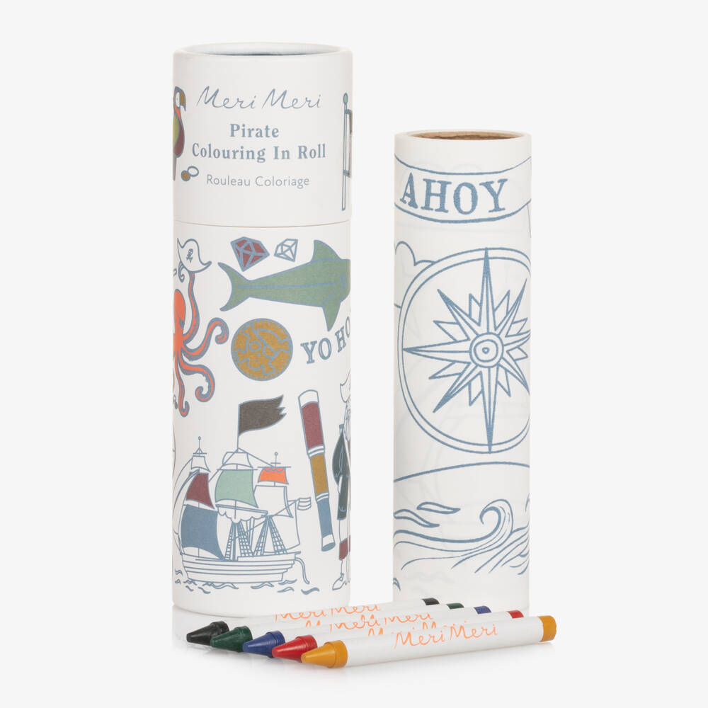 Meri Meri-Boys Blue Pirate Coloring Adventure | Childrensalon Outlet