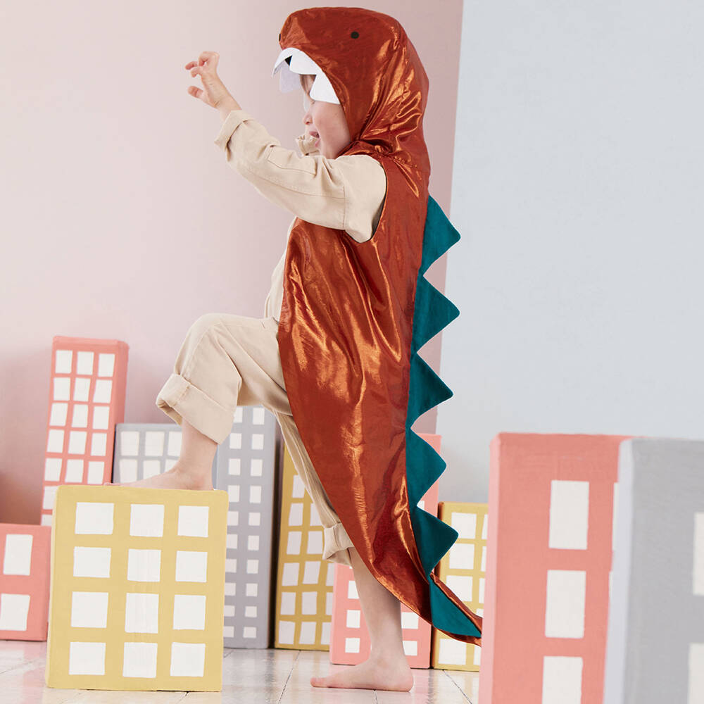 Meri Meri-Boys Dino Adventure Brown Cape | Childrensalon Outlet