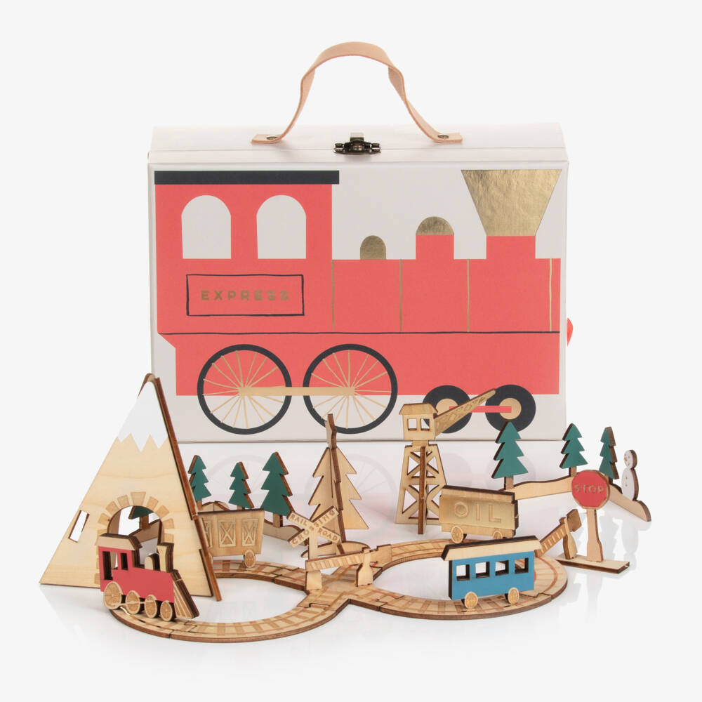 Meri Meri-Адвент-календарь с деревянным паровозиком (23см) | Childrensalon Outlet