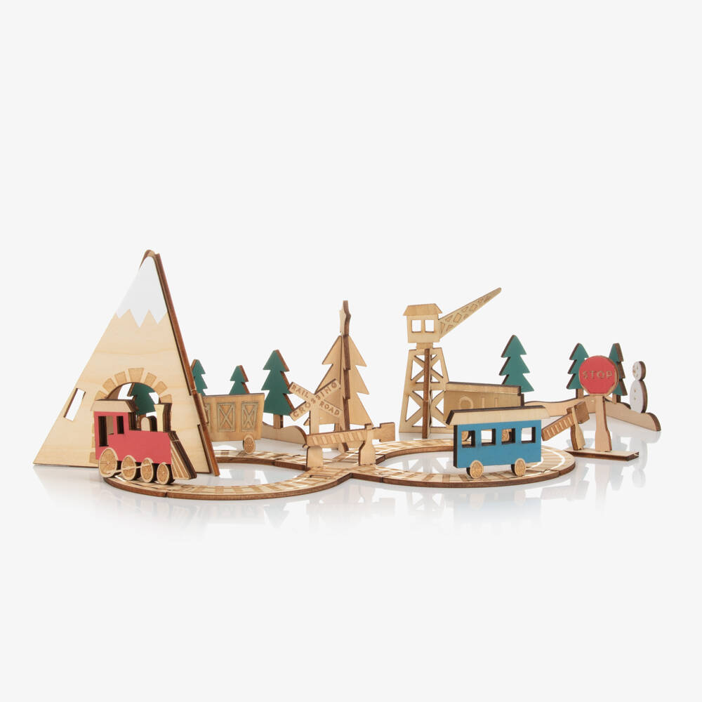 Meri Meri-Адвент-календарь с деревянным паровозиком (23см) | Childrensalon Outlet