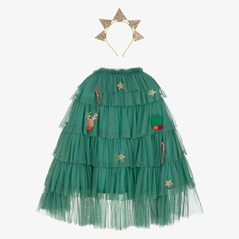 Meri Meri-طقم زي تنكري أخضر فاخر | Childrensalon Outlet