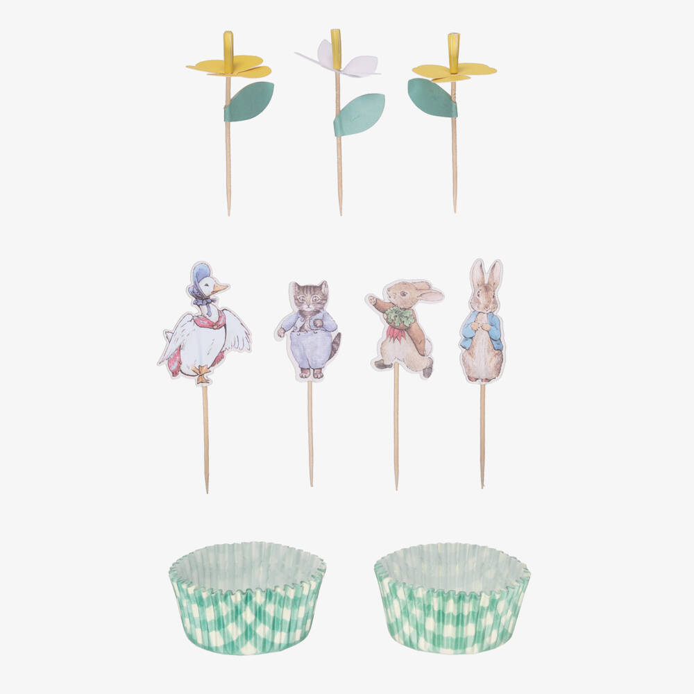 Meri Meri-Garden-Themed Cupcake Kit Green | Childrensalon Outlet