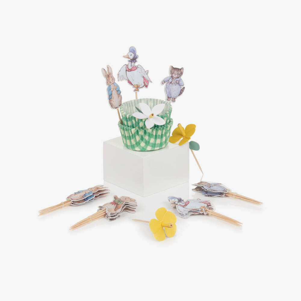 Meri Meri-Garden-Themed Cupcake Kit Green | Childrensalon Outlet