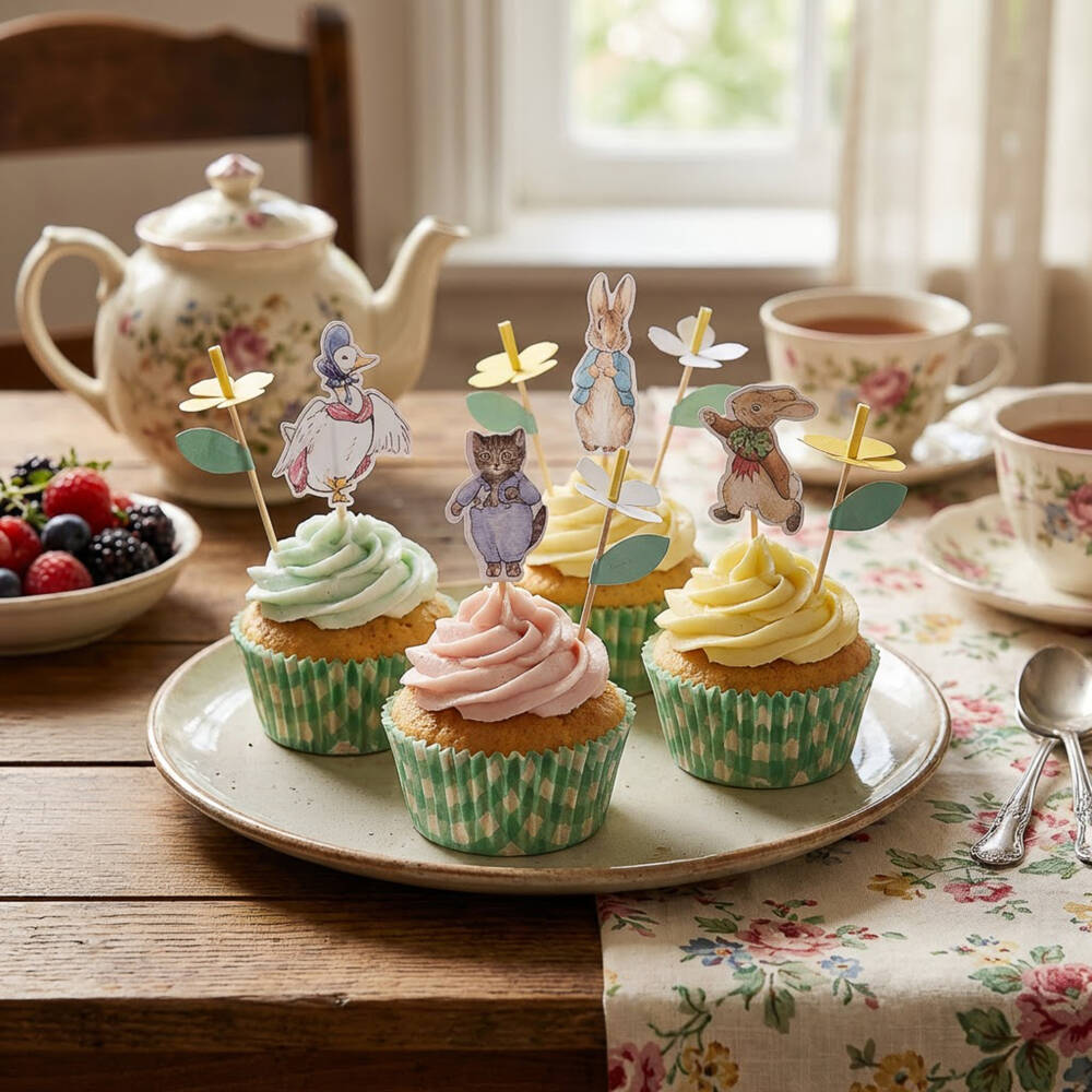 Meri Meri-Garden-Themed Cupcake Kit Green | Childrensalon Outlet