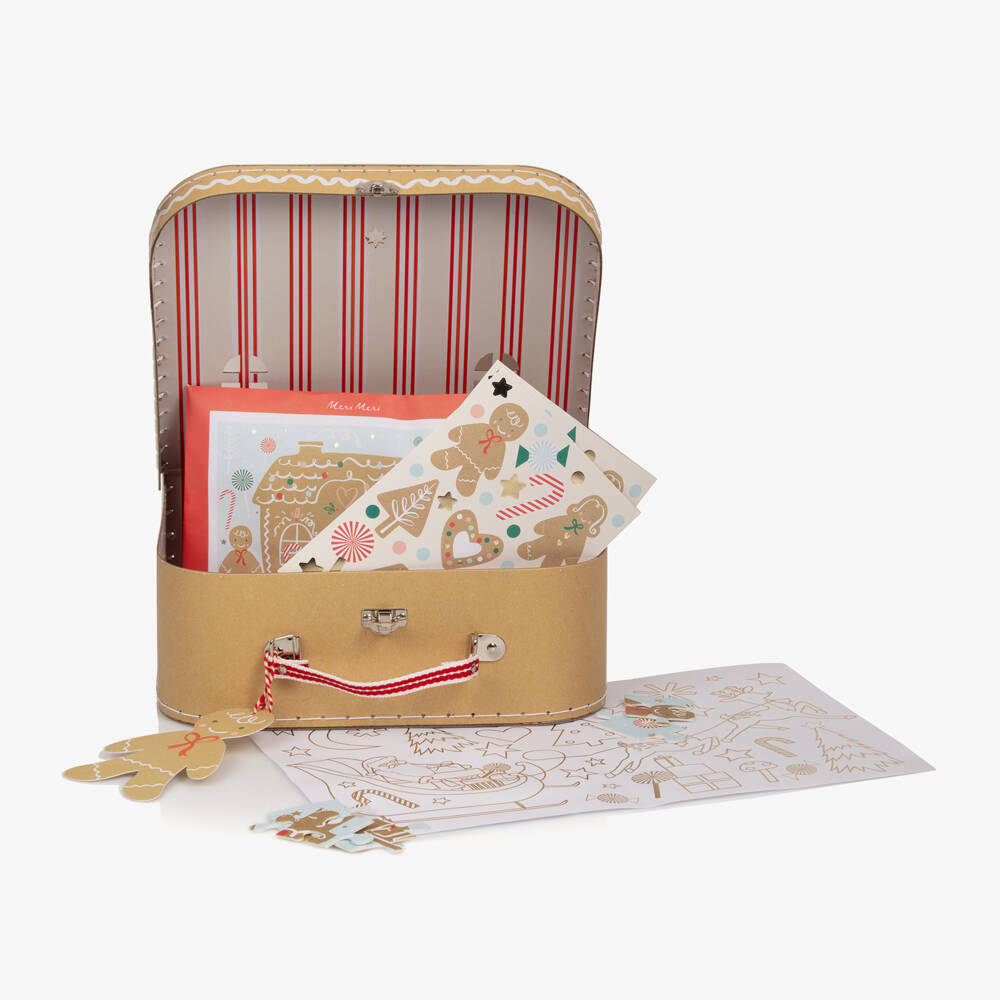 Meri Meri-Gingerbread Christmas Eve Suitcase (28cm) | Childrensalon Outlet