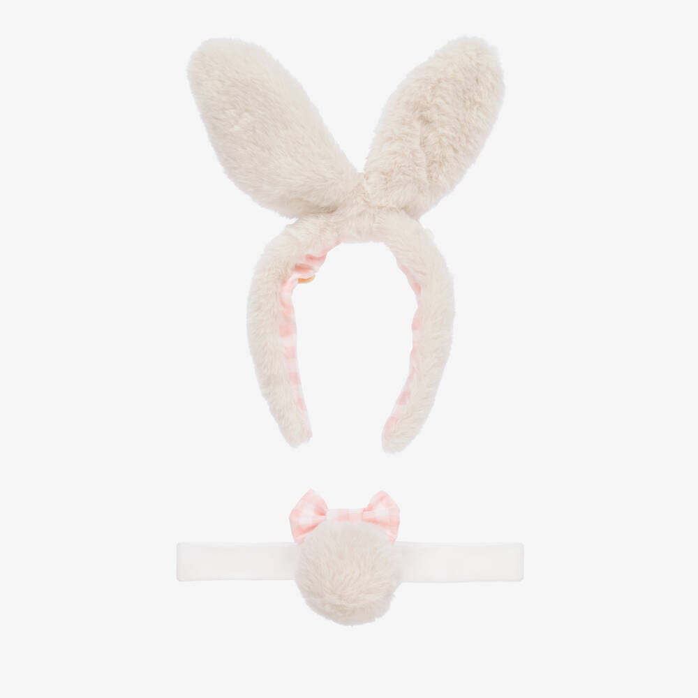 Meri Meri-Girls Creamy Plush Bunny Set | Childrensalon Outlet