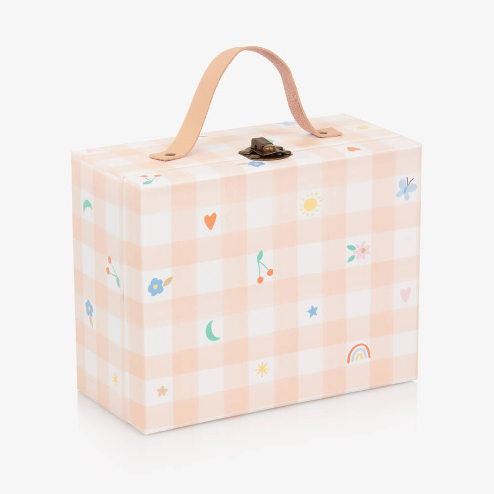 Meri Meri-Набор ожерелье с эмалевыми подвесками розовый для девочек | Childrensalon Outlet